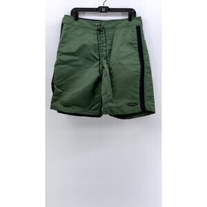 PATAGONIA Men's Green Black Lightweight Swim Shorts SZ 35